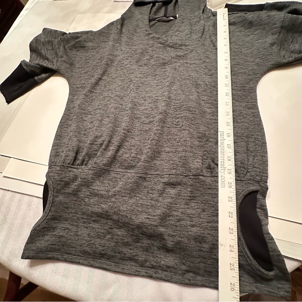 Athleta Womens Hoodie top Sz Small Grey Heather VGC - Picture 6 of 10